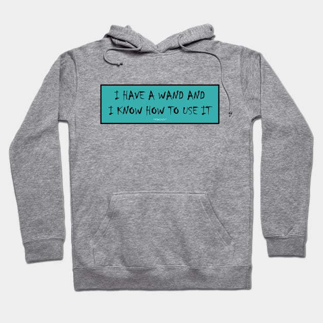 I have a wand and I know how to use it! Hoodie by FunkilyMade